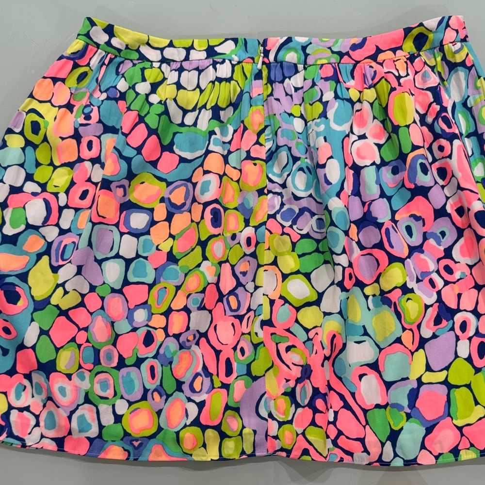 Lilly Pulitzer Neon Pink and Green Skirt Set - Picture 3 of 7